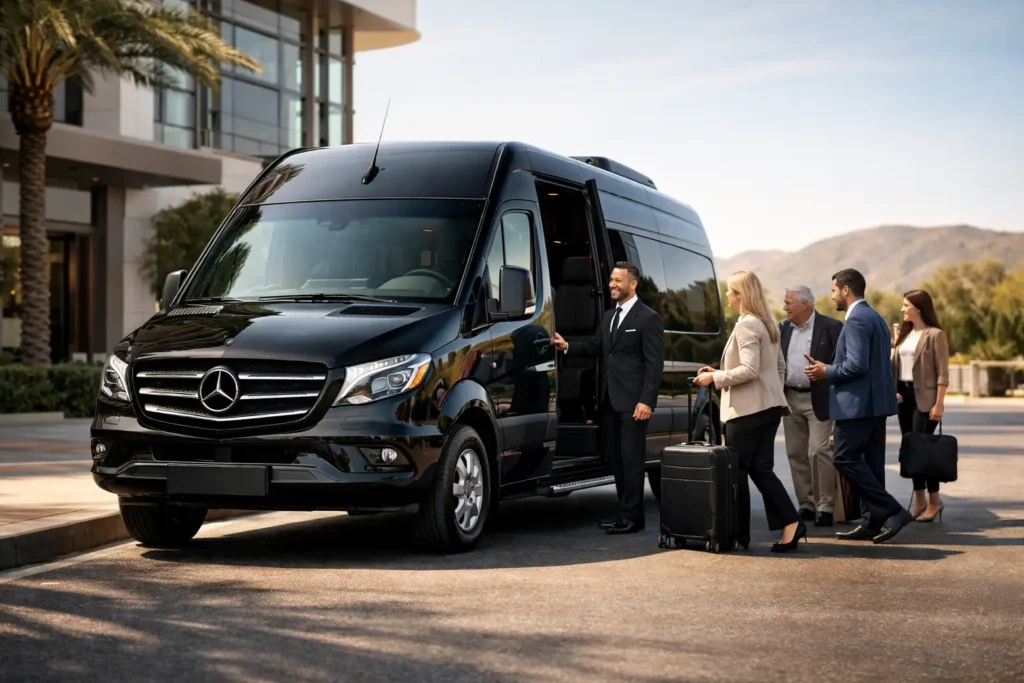 Mercedes Sprinter Van Shuttle for Elevated Group Travel